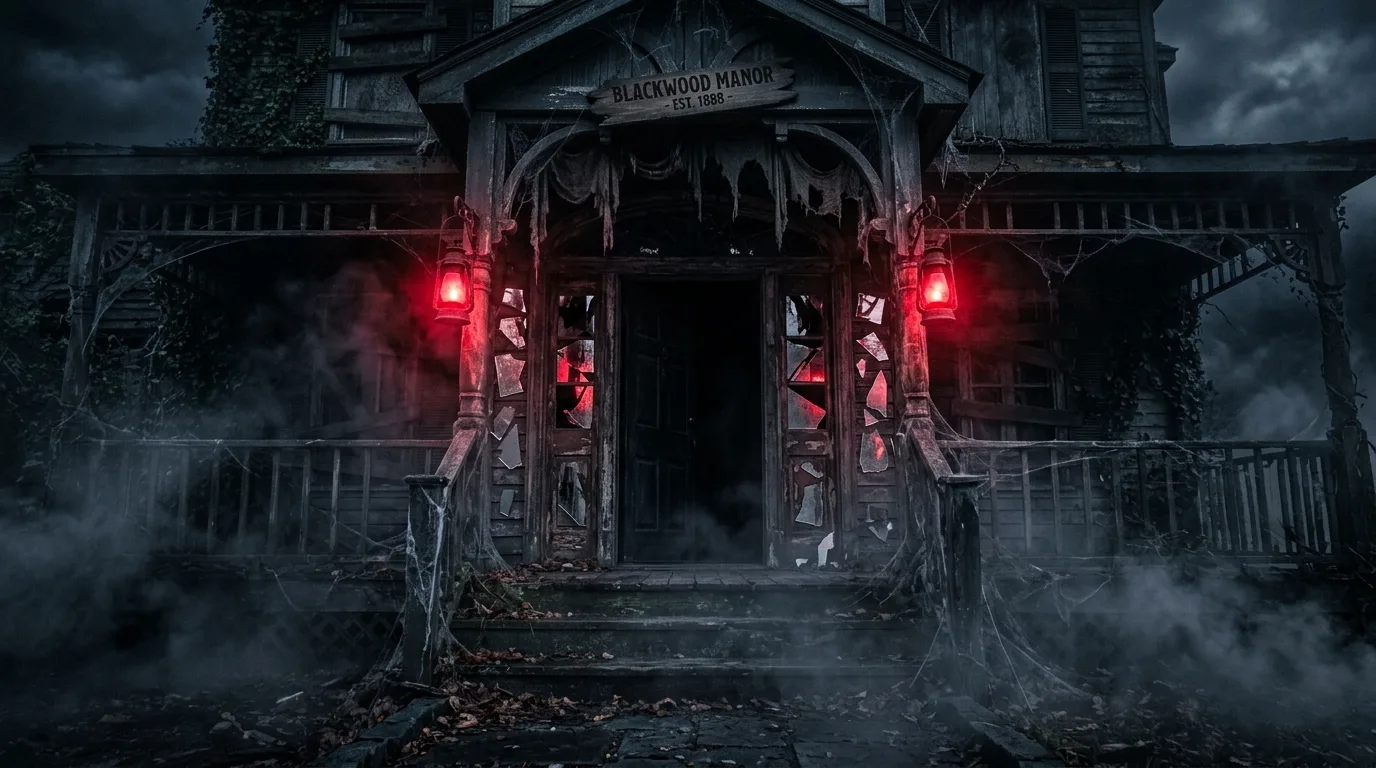 Let the doormat support the seasonal mood inspiration for a Halloween front door entrance.